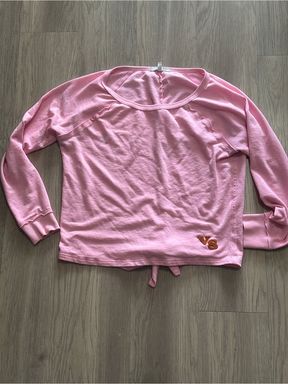 Victoria’s Secret PINK Tie-Back Sweatshirt.